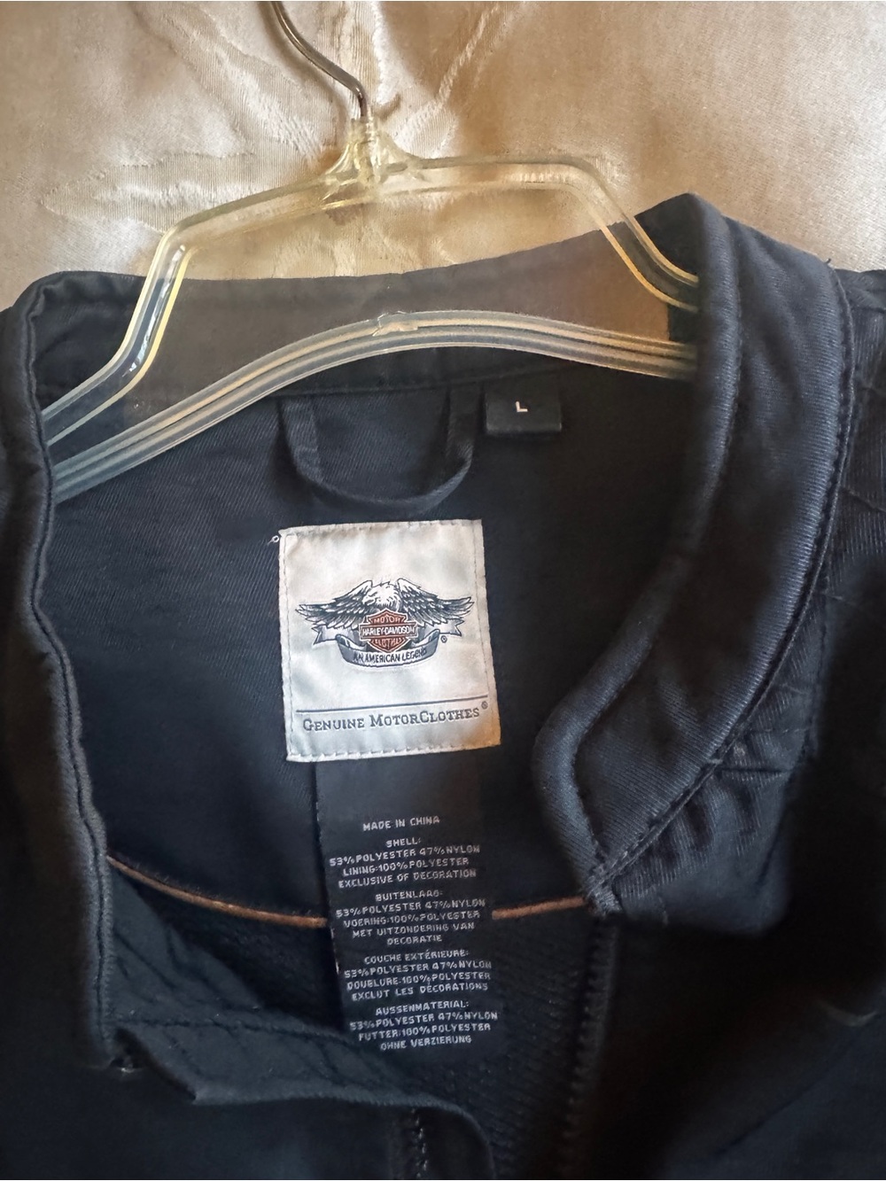 Harley-Davidson Black Women's Wing Emblem Jean Jacket - Picture 6 of 6